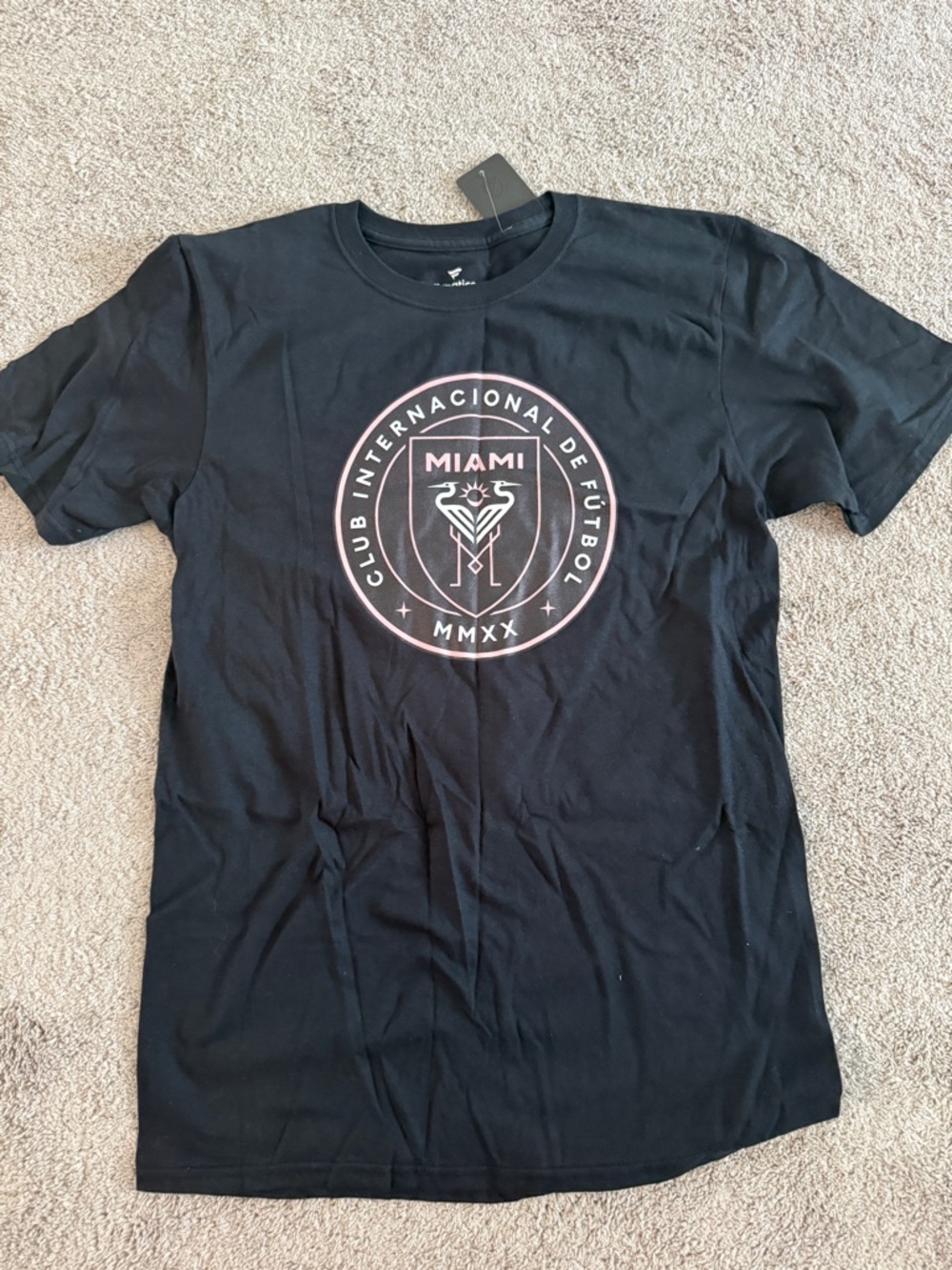 Inter Miami Black Graphic Club T-Shirt size Adult M